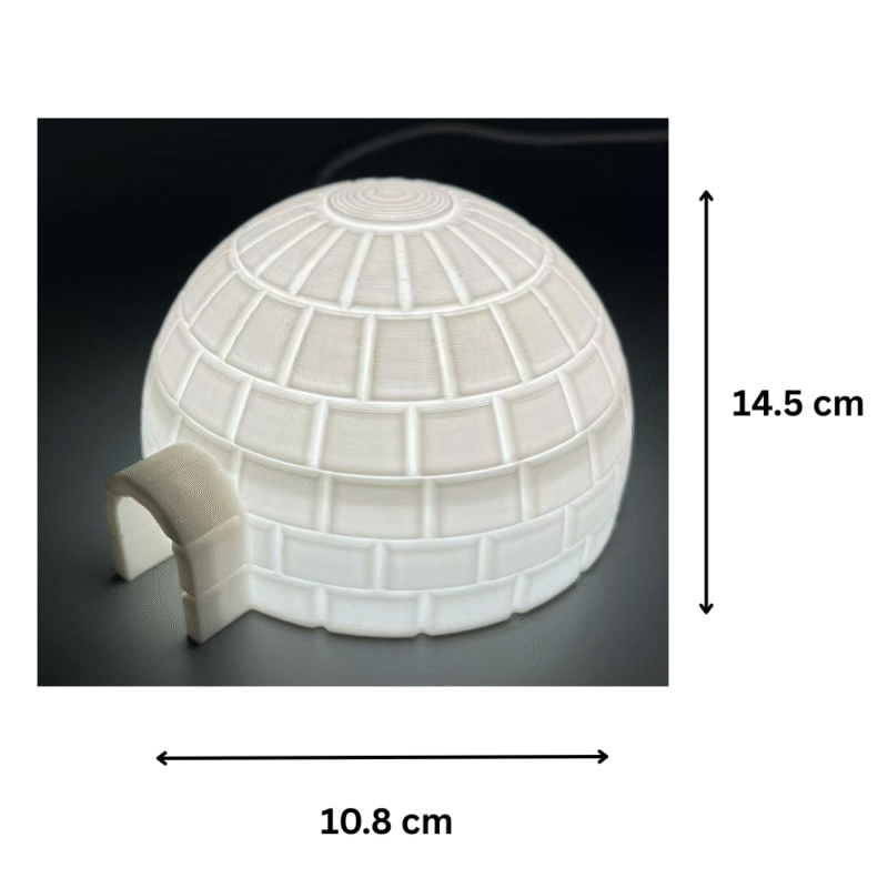 Elegant Igloo Lamp for Home Décor | Premium Corporate & Company Gift | Soft Ambient LED Desk Light - Image 2