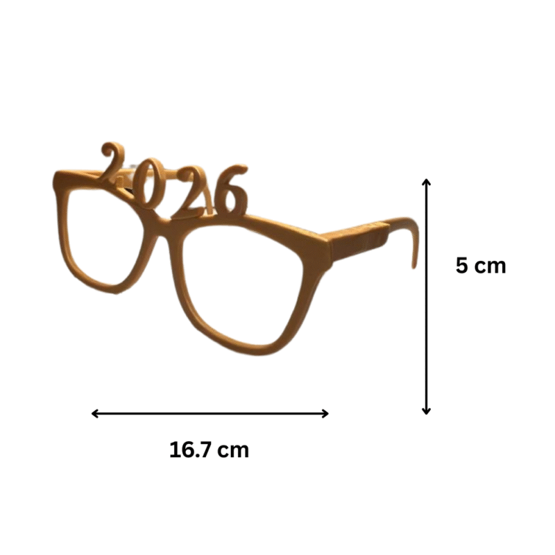Glasses New Year 2026 | Premium Home Décor & Corporate Gift | Desk Display for Offices & Events - Image 2