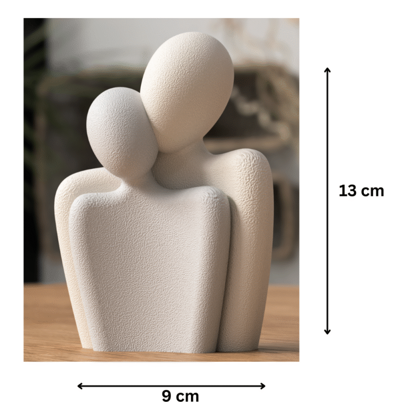 Valentine’s Day Couple Statue | Premium Home Décor Gift for Offices, Events & Corporate Gifting | Romantic Desk Display for Employees & Clients - Image 2