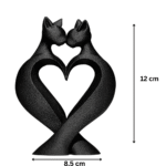 3D Printed Cat Love Decor Statue | Premium Home & Office Showpiece | Modern Table Decoration Gift for Companies & Events - Image 2