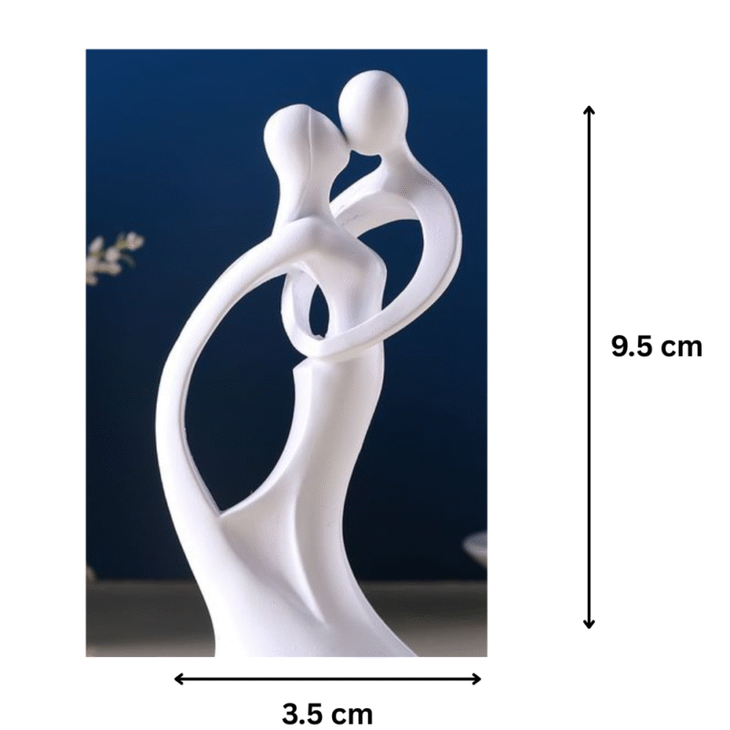 Love Couple Statue | Elegant Home Decor Showpiece | Anniversary & Valentine Gift for Office & Living Room - Image 2