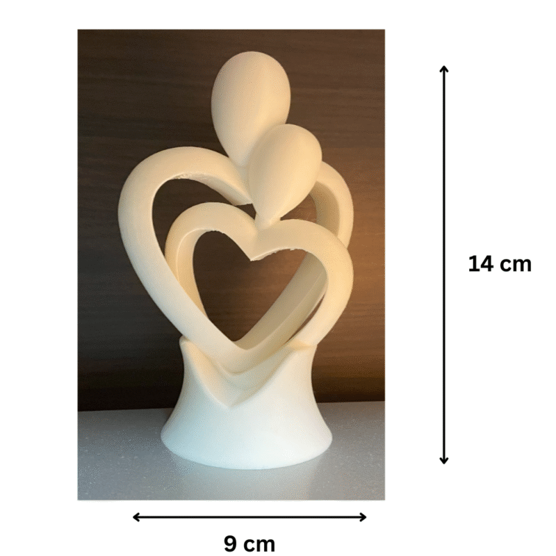 Elegant Couple Sculpture | Romantic Table Décor for Home & Office | Valentine’s Day Gift for Him & Her - Image 2