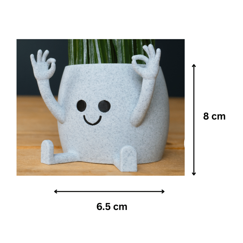 OK Hand Sitting Pot & Vase | Modern Desk Planter for Home & Office Décor | Unique Gift for Corporate, Events & Festivals - Image 2