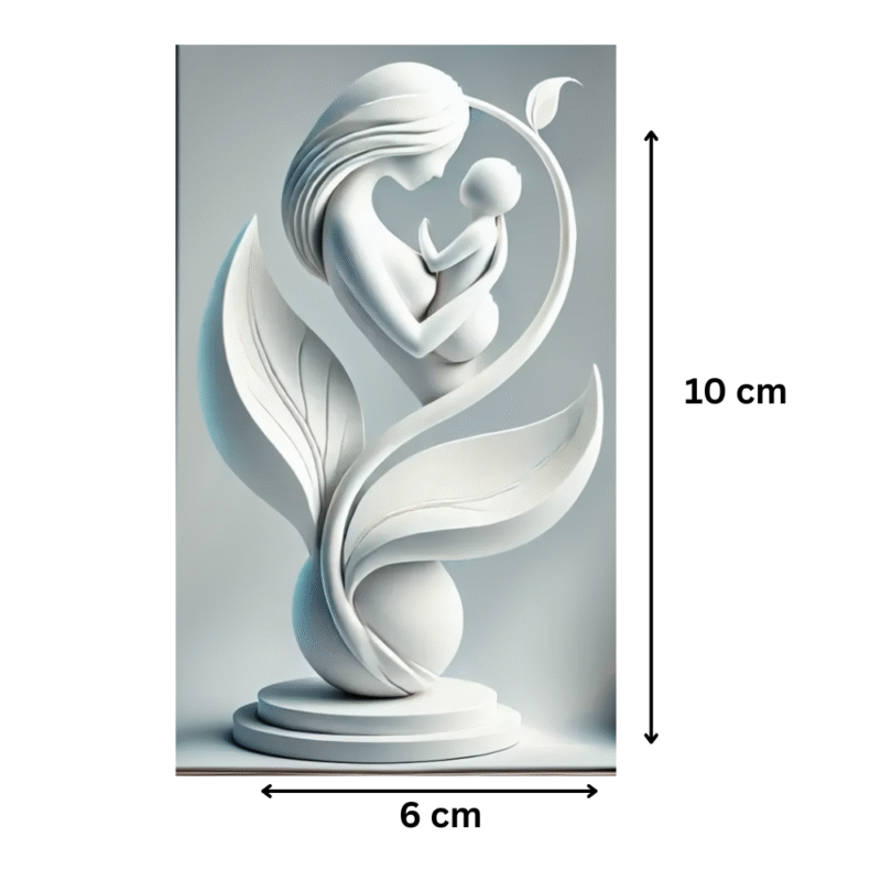 Mother Love Plant Decorator Sculpture | Elegant Home Décor Showpiece for Living Room, Bedroom, Office & Personal Use | Premium Gift for Family, Friends & Corporate Events - Image 2