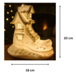 Christmas Boot House Lamp – Festive LED Decor Gift for Home, Office, Corporate Gifting & Christmas Celebrations - Image 2