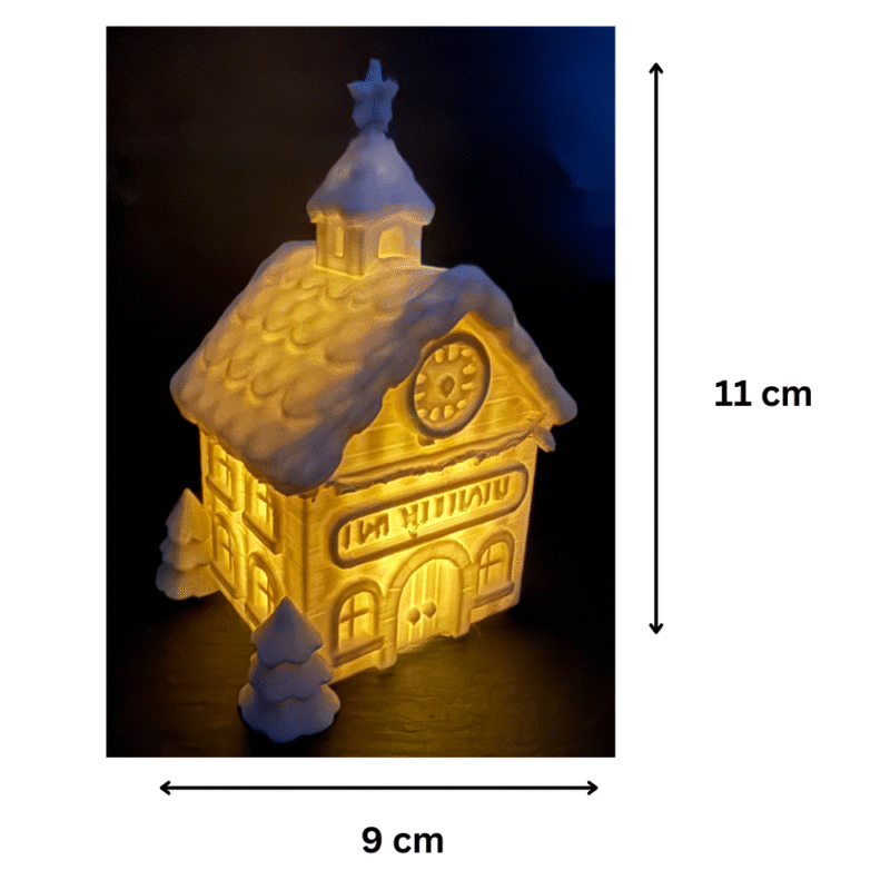Christmas Tealight Town House – 3D Printed Festive Home Décor Gift for Office, Home & Corporate Gifting - Image 2
