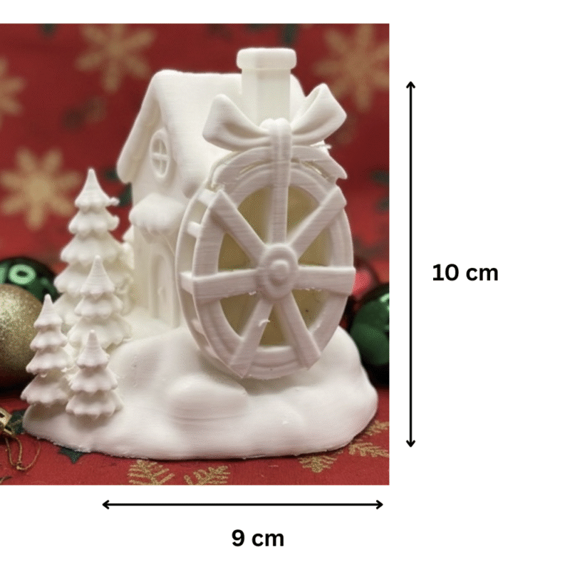 Winter Mill House Christmas Glow Scene – Premium Light-Up Holiday Décor Gift for Home, Offices & Corporate Gifting - Image 2