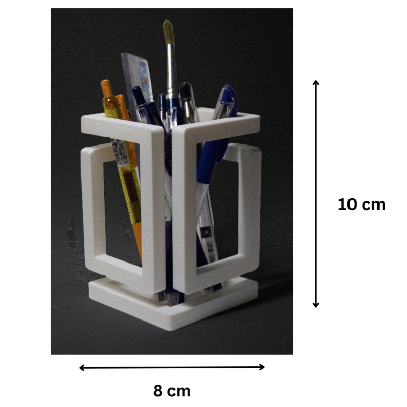 Infinity Stationery Holder – Multi-Purpose Desk Organizer for School, Students, Office & Industrial Use | Premium 3D Printed Gift Item - Image 2