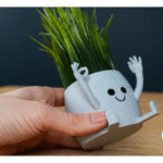 OK Hand Sitting Pot & Vase | Modern Desk Planter for Home & Office Décor | Unique Gift for Corporate, Events & Festivals - Image 3