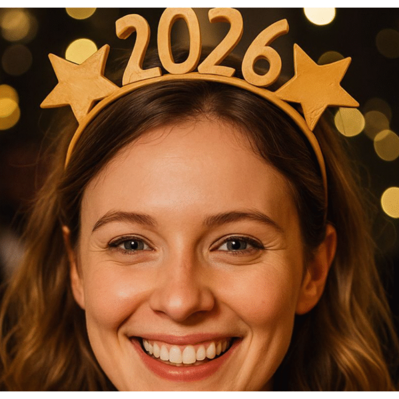 New Year 2026 Hairband – Party Celebration Headband for Events, Office Parties, Corporate Gifts & Festive Decorations - Image 3