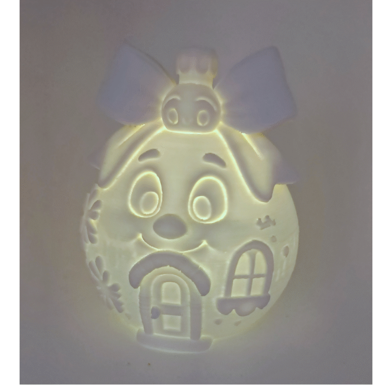 Bow TeaLight House Dream Ball – Premium 3D Printed Decorative Gift for Home, Office & Corporate Gifting - Image 3