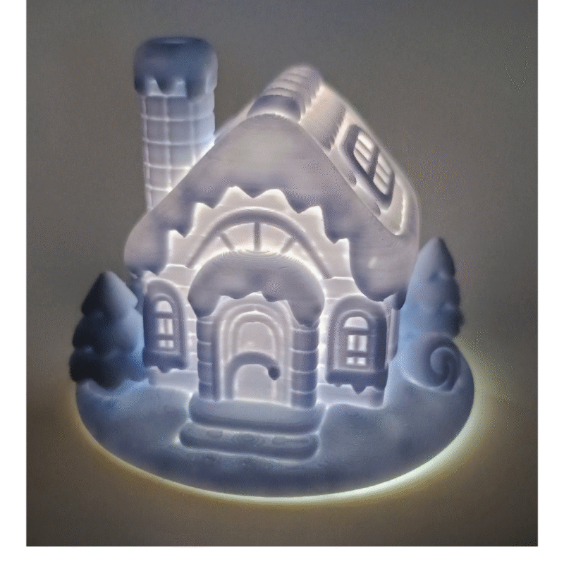 Christmas House Charm Tealight – Festive LED Home Décor Gift for Christmas, Corporate Gifting, Office Desk & Holiday Decoration - Image 3