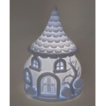 Luminous Fairy House Tealight Lamp | 3D Printed Mini Home Décor Gift | Warm Glow Table Light - Image 3