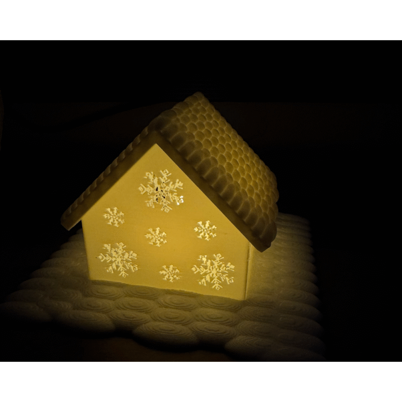 Christmas House Tealight Light | Festive Home Decor | Christmas Gift for Office, Home & Corporate Events - Image 3