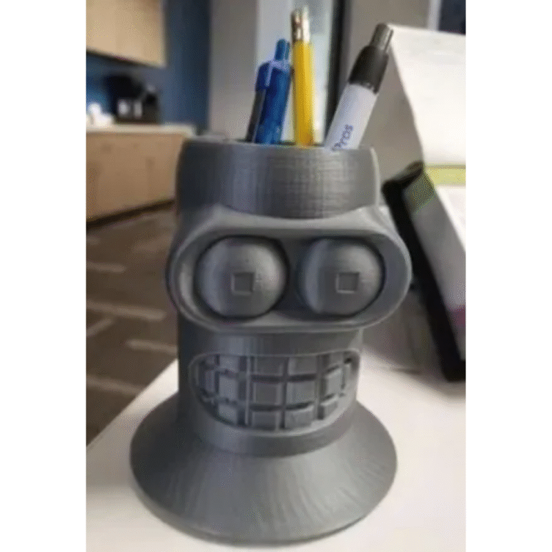 3D Printed Bender Pen Holder – Unique Desk Gift & Office Table Organizer - Image 3