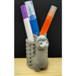 3D Printed Alpaca with Basket Pen Holder – Cute Desk Organizer Gift for Office, Home & Corporate Gifting - Image 4