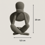 Minimalist Three Wise Monkeys Statue | See No Evil Hear No Evil Speak No Evil Figurines | Home Décor & Corporate Gift | Personal Use Showpiece - Image 2