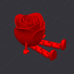 Valentine's Day Red Rose Figurine, Office Desk Decor, Home Decoration Showpiece, Gift for Loved One, Romantic Valentine Gift, Corporate Gift, Client Appreciation Gift, Event Giveaway, Premium Table Decor