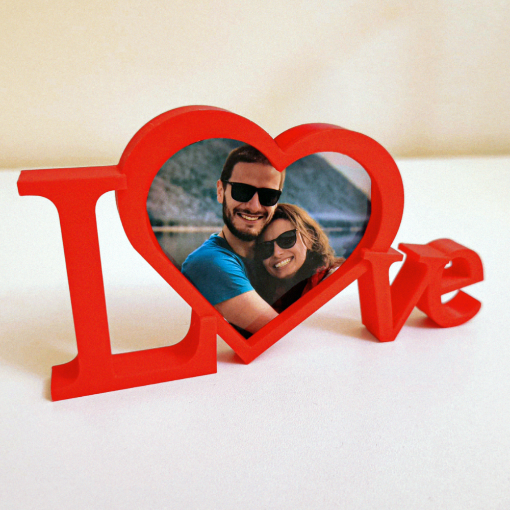 1 Love Frame – Valentines Day, Office Gift, Home Decor, Corporate Gift, Romantic Gift, Gift for Loved One, Desk Decor, Couple Gift, Anniversary Gift, Event Giveaway, Premium Corporate Valentine Gift - Image 1