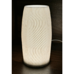 Wavy LED Lamp for Home Décor | Modern Table Light | 3D Printed Night Lamp for Office & Gift Use