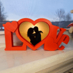 Love Picture Frame for Birthday Gift, Anniversary Gift, Valentine Day Gift, Wedding Gift, Couple Gift, Corporate Gift, Employee Gift, Client Gift, Desk Decor Frame, Office Decor, Home Decor