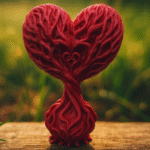 Heart of Roots – Symbol of Connection, 3D Printed Love Gift, Corporate Gift, Birthday Gift, Anniversary Gift, Valentine’s Day Gift, Employee Appreciation Gift, Client Welcome Gift, Office Desk Decor