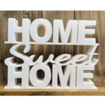 Home Sweet Home Decorative Gift, 3D Printed Table Showpiece, Birthday Gift for Home Events, Housewarming Present, Corporate Gift for Clients & Employees, Office Desk Decor, Return Gift for Parties