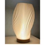 3D Printed Wavy Lamp with LED Light, Home Decor Gift, Birthday Gift, Corporate Gift, Event Gift, Office Desk Decor, Festival Decoration, Housewarming Gift, Client Gifting, Employee Gifting, Return Gift, Elegant Night Lamp, Modern Decorative Lamp