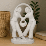 Minimalist Friendship Statue, Two Women Heart Sculpture, 3D Printed Friendship Gift, Corporate Gift for Companies, Birthday Gift, Home Decor Showpiece, Event Return Gift, Appreciation Gift for Women, Office Desk Decorative Statue