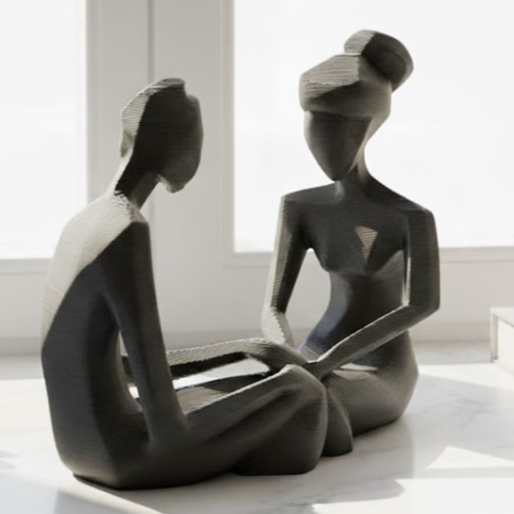 1 Holding Hands Figurine 3D Printed Gift, Friendship Day Gift, Birthday Gift, Anniversary Gift, Couple Gift, Desk Decor, Corporate Gift, Home Decor Showpiece, Best Gift for Friends, Family, Office Table Decor - Image 1