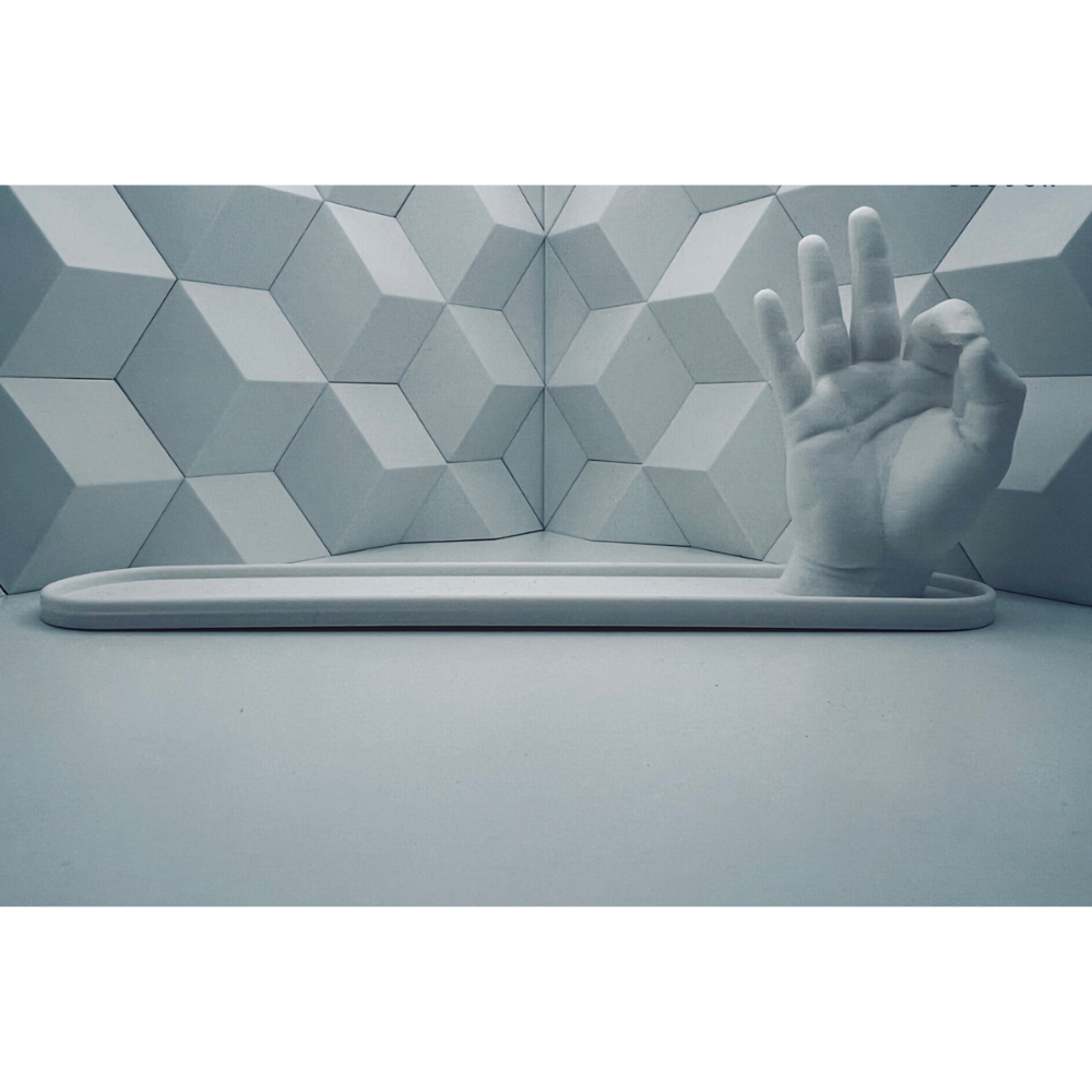 1 3D Printed Incense Stick Holder Hand Shape, Home Decor, Spiritual Events, Meditation Use, Puja Room Accessory, Yoga Studio Decor, Birthday Gift, Festival Gift, Return Gift, Housewarming Gift, Corporate Gift - Image 1