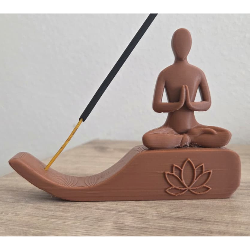 1 3D Printed Yoga Incense Stick Holder, Meditation Decor, Spiritual Event Gift, Birthday Gift, Home Fragrance Stand, Yoga Studio Decor, Puja Room Accessory, Relaxation & Wellness Gift, Festive Gift, Corporate Gift - Image 1