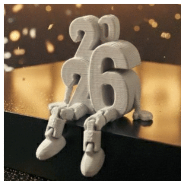 Movable 2026 Desk Decor, New Year 2026 Gift, Corporate Gift 2026, Office Table Showpiece, Custom Desk Gift