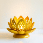 Lotus Flower Tealight Candle Holder, Home Decor, Office Decor, Corporate Gift, Festival Gift, Diwali Gift, Wedding Return Gift, Housewarming Gift, Spiritual Decor, Table Decor, 3D Printed Decorative Candle Holder