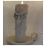 Melting Character Candle with LED Tealight Holder – Unique 3D Printed Gift for Home Décor & Desk Decoration