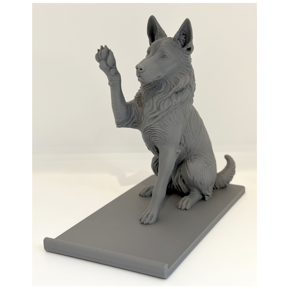 1 German Shepherd Cellphone Holder, German Shepherd Tablet Stand, Dog Mobile Holder, Desk Phone Stand, Office Desk Decor, Corporate Gift Item, Executive Desk Accessory, 3D Printed Mobile Stand, Gift for Dog Lovers - Image 1