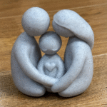 Valentine’s Day with Child Minimalist 3D Printed Gift, Family Gift, Gift for Mother, Gift for Father, Gift for Parents, Gift for Kids, Home Decor Gift, Emotional Keepsake Gift