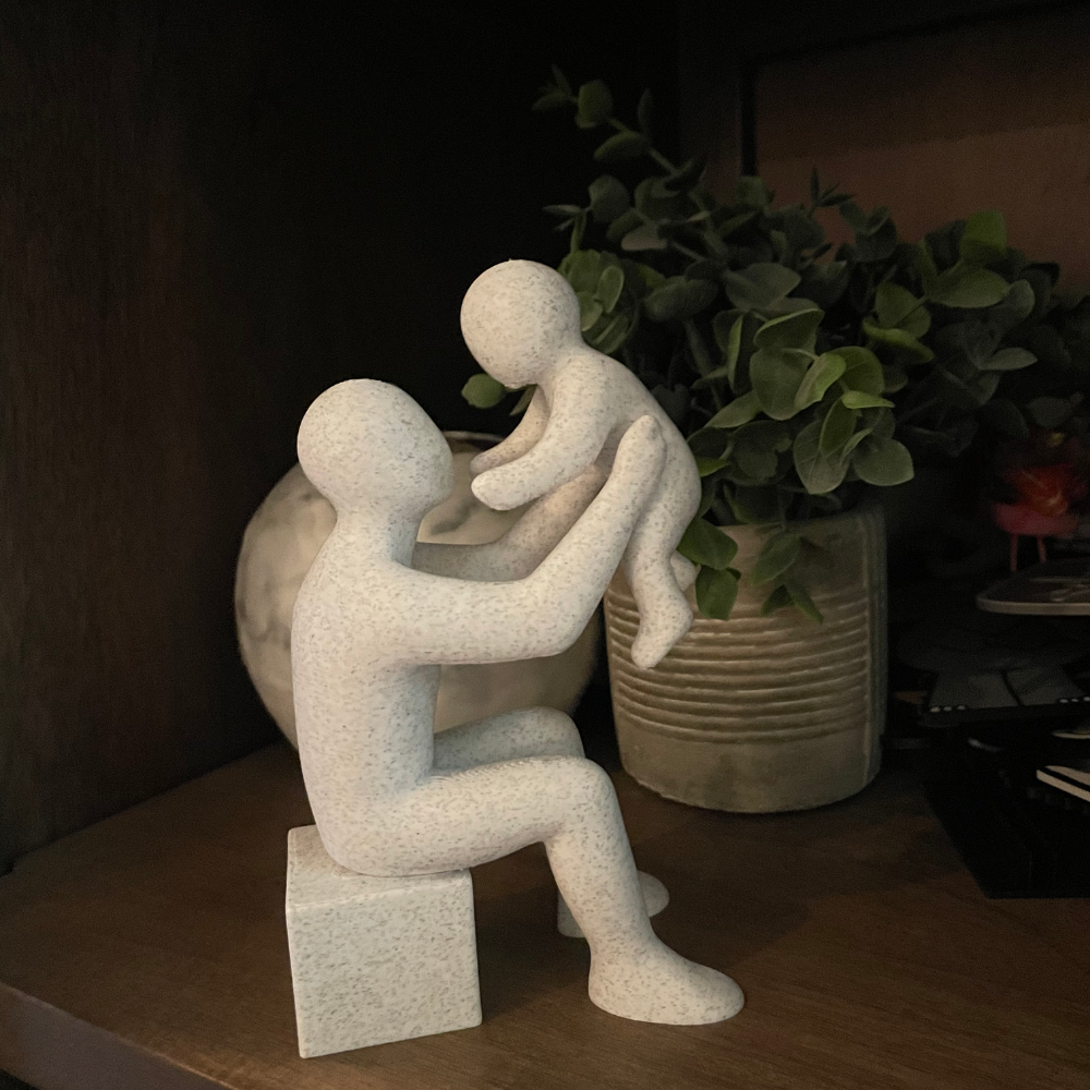 1 Father’s Day Gift Sculpture, Dad Gift, Father Gift, Family Decor, Home Decor, Office Desk Decor, Love Appreciation Gift, Parent Gift, Birthday Gift, Anniversary Gift, 3D Printed Decorative Sculpture - Image 1