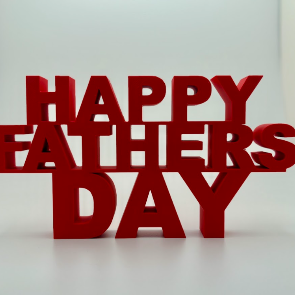 1 Happy Father’s Day Sign, Father Gift, Dad Gift, Papa Gift, Family Gift, Home Decor, Office Desk Decor, Table Decor, Shelf Decor, Celebration Decor, Festive Gift, Personalized Style Gift, 3D Printed Gift - Image 1