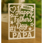 Happy Father’s Day Hero Card, Father Gift, Dad Gift, Papa Gift, Family Gift, Personal Gift, Home Decor Gift, Desk Decor Gift, Appreciation Gift, Thank You Dad Gift, 3D Printed Gift
