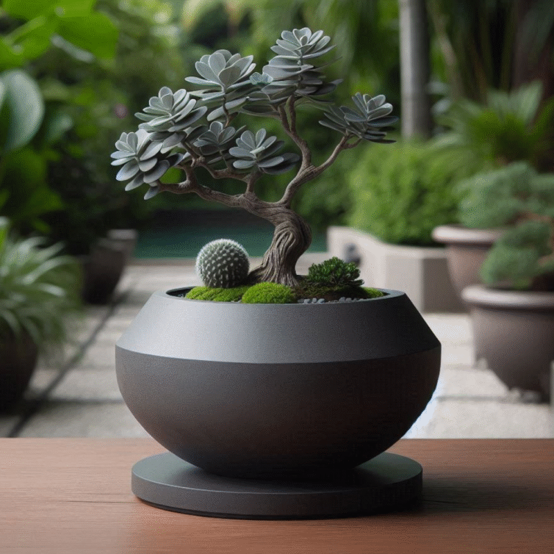 Modern 3D Printed Bonsai Plant Pot Bowl – Premium Desk Décor & Corporate Gift - Image 3