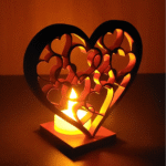 Heart Tea Light LED Lamp, Family Decor, Office Decor, Home Decor, Festival Decor, Romantic Decor, Event Decor, Gift Item, Table Decor, Bedroom Decor, Living Room Decor, 3D Printed Lamp