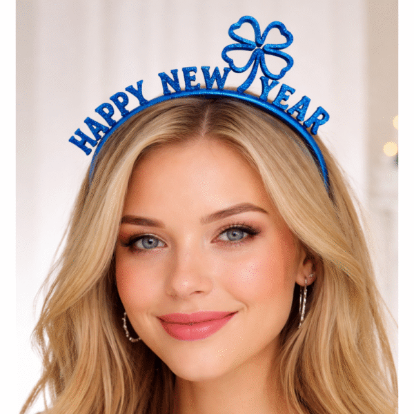 Headband New Year Happy New Year Hairband, Party Wear Headband, Celebration Hair Accessory, Photo Prop, Costume Accessory, Event Decoration, Drawing, Painting, Craft, School Activity, Fancy Dress, Kids Party, Adult Party, Office Celebration, 3D Printed Headband