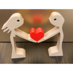 Valentine's Embrace, romantic decor gift, couple love showpiece, valentine day gift item, anniversary gift decor, wedding gift keepsake, home decor love statue, 3d printed romantic gift