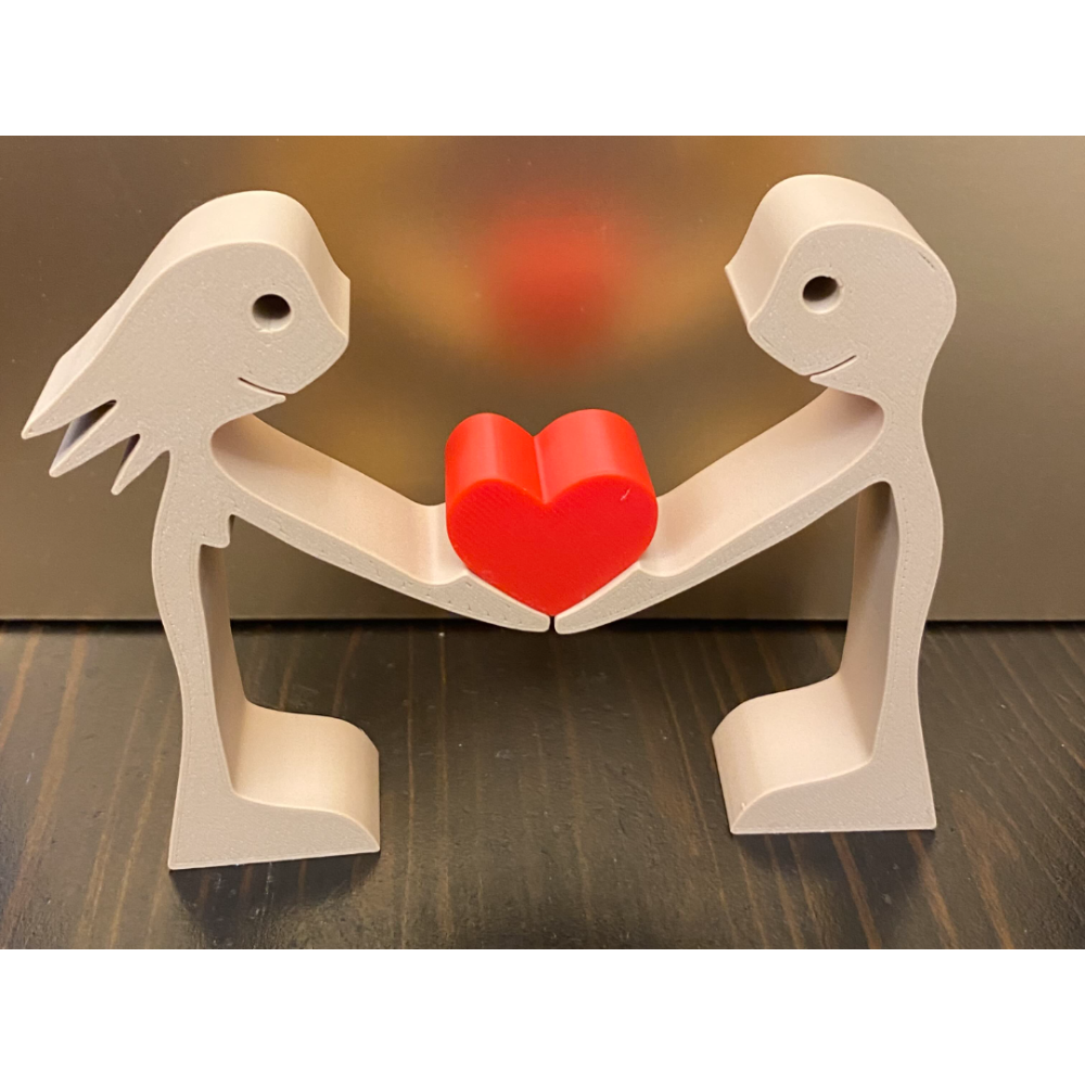 1 Valentine's Embrace, romantic decor gift, couple love showpiece, valentine day gift item, anniversary gift decor, wedding gift keepsake, home decor love statue, 3d printed romantic gift - Image 1