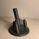 Tilted Rocket Universal Pen Holder, 3D Printed Desk Organizer, Office Stationery Stand, Corporate Gift, Airline Crew Desk Accessory, Pilot Office Organizer, Engineer Desk Stand, Student Study Table Pen Stand, School Stationery Holder, College Desk Organizer, Home Office Decor, Reception Desk Accessory, Industrial Office Gift - Image 3