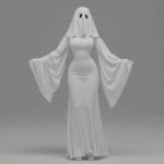 Ghost Modern Girl LED Desk Decor – Premium Corporate Gift for Offices, Events & Modern Home Spaces