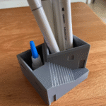 Architectural Pen Holder Storage Bin, 3D Printed Pen Stand, Office Desk Organizer, Corporate Gift Item, Industrial Desk Accessory, Airline Office Use, IT Company Desk Organizer, Engineer Pen Holder, Architect Desk Organizer, Professional Office Gift, Workspace Storage Bin