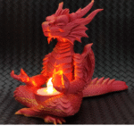 Meditating Dragon LED Tealight Holder – Premium Corporate Gift, Home Decor Accent & Desk Showpiece