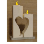 Heart LED Candle Holder | Romantic LED Tealight Stand | Premium Corporate Gift & Home Decor Accent - Image 3